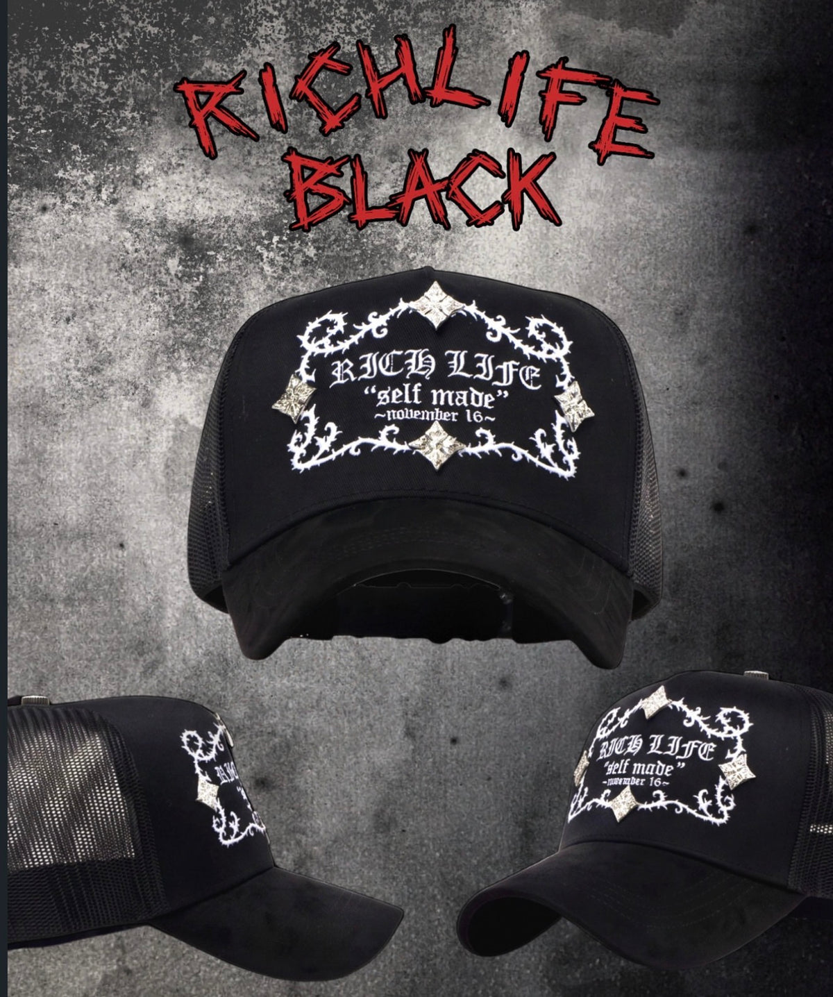 Barbas Hats x Rico O Muerto “RICH LIFE”