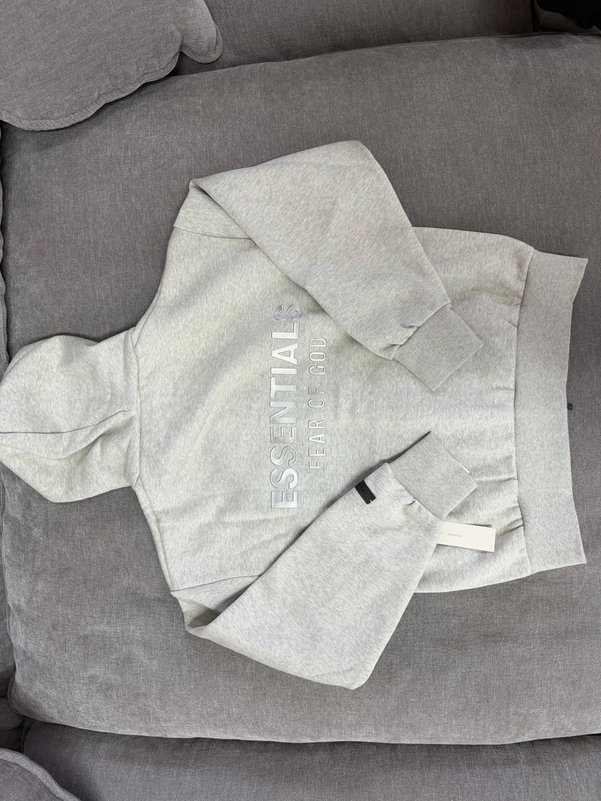 Hoodie Essentials ZIP “HEATHER STO”