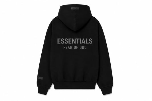 Hoodie Essentials ZIP “JET BLACK”