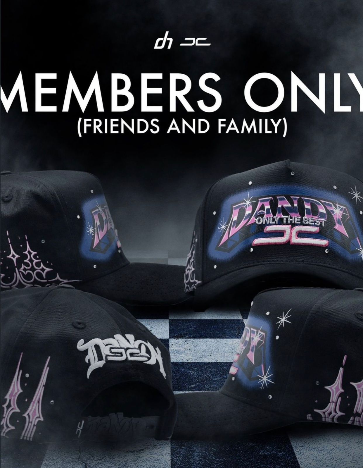 Dandy Hats x JC Hats "MEMBERS ONLY" F&F 38/100