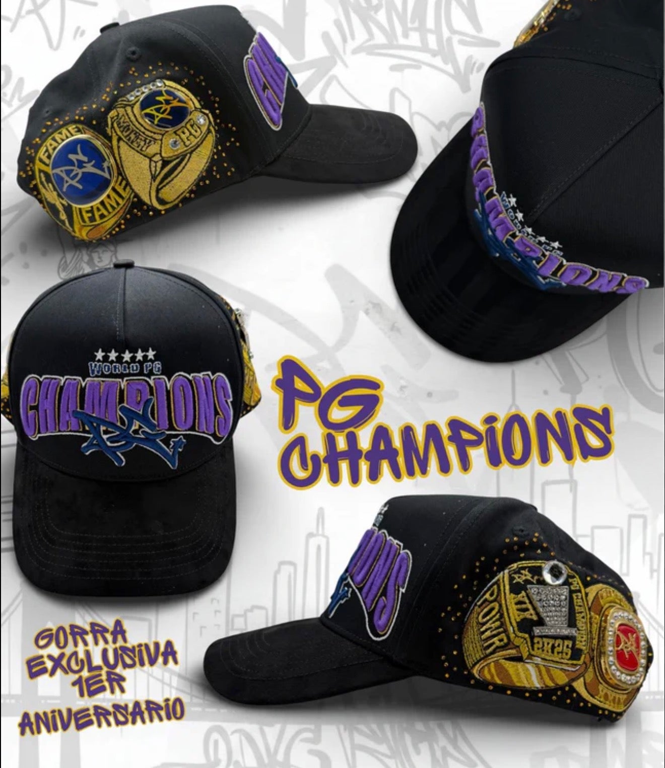 PG Hats “Champions Black”