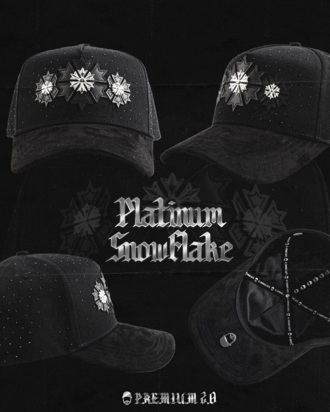 PLATINUM SNOWFLAKE Barbas Hats