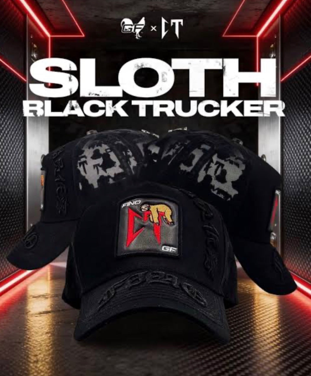 Gallo Fino x CT “SLOTH BLACK TRUCKER”