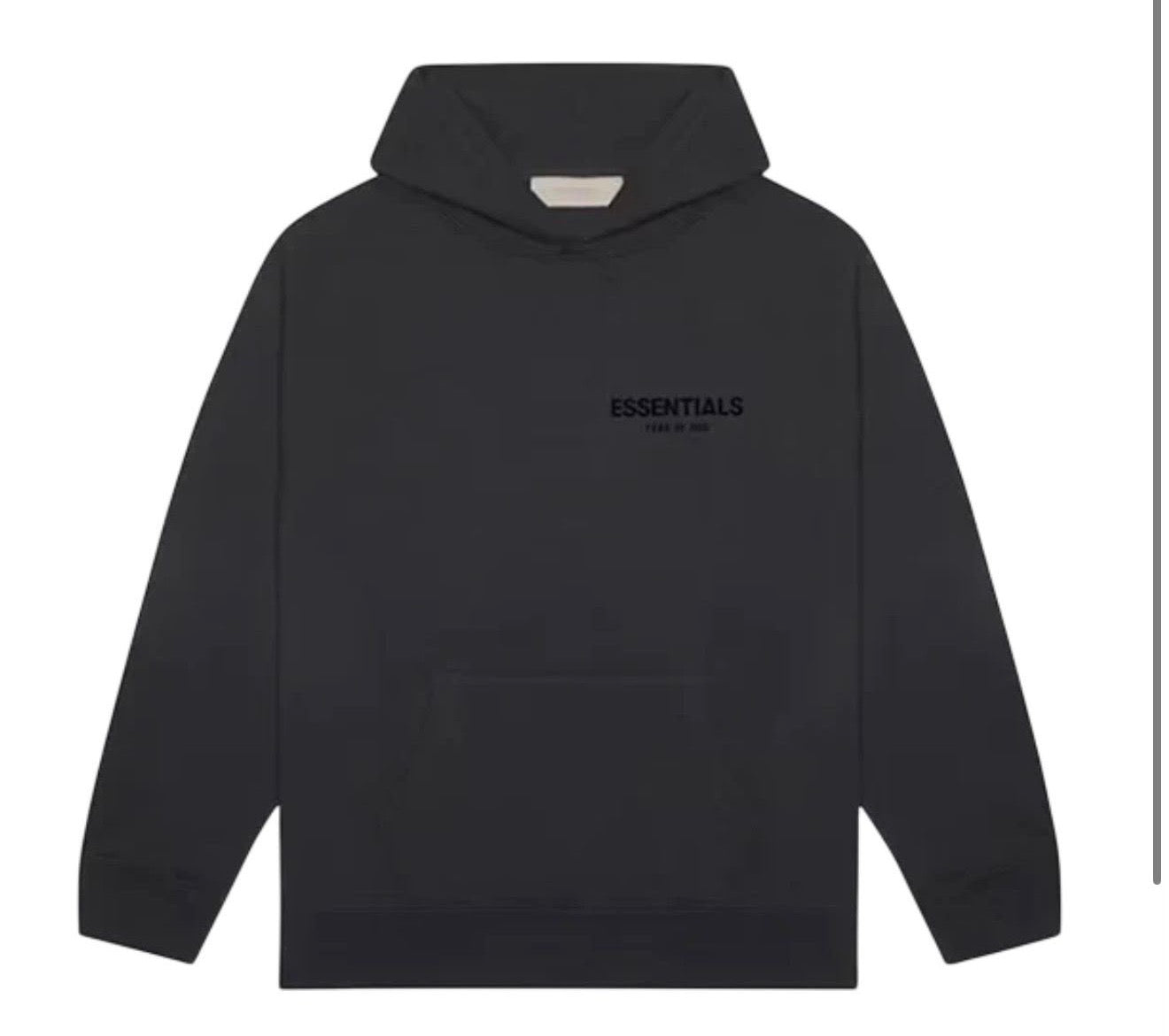 Hoodie Essentials Fear Of God SS22 “STRETCH LIM” black